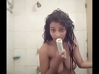 Cute Indian Teen Masturbating in say no to bathroom